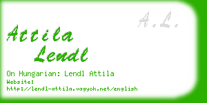 attila lendl business card